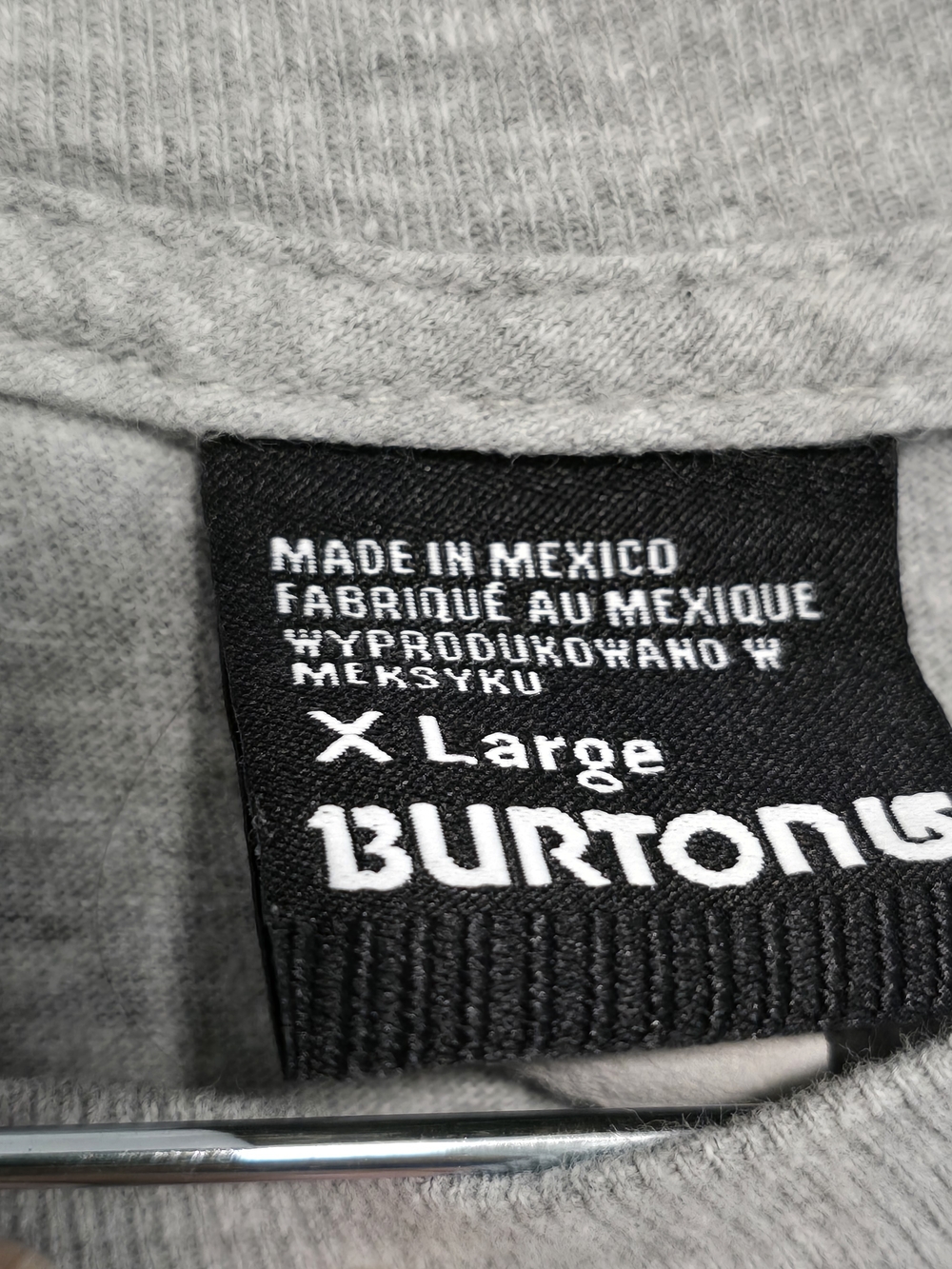 Burton Men’s Gray Logo T-Shirt Y2k Vibtage Burton - Picture 6 of 6